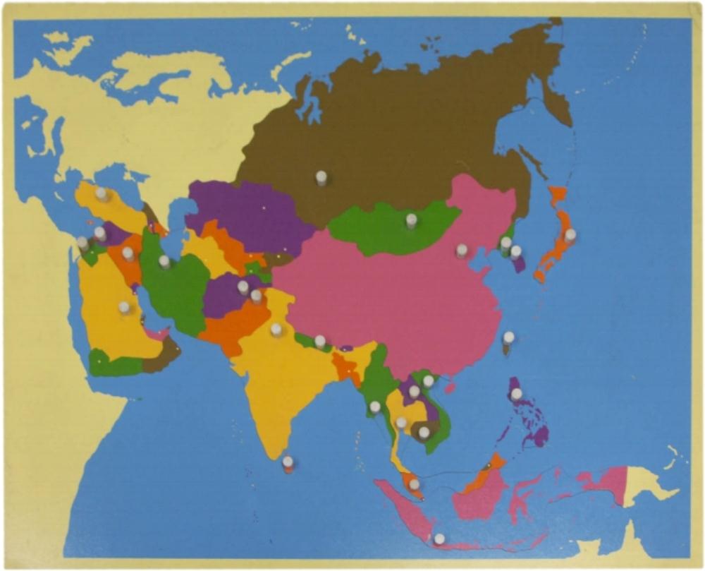 Puzzle Map of Asia - Play‘n’Learn – Educational Resources