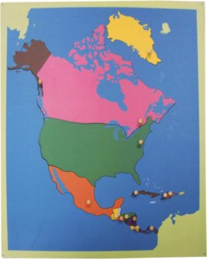 Puzzle Map of North America-0