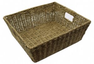 Medium Woven Basket with Handles-0