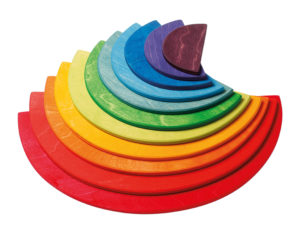 Large Semi-circle Rainbow Colours (11pcs)-0